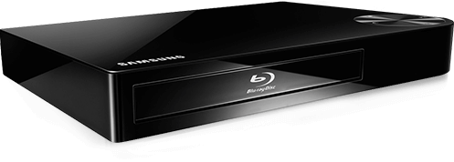 A Samsung Blu-Ray player.